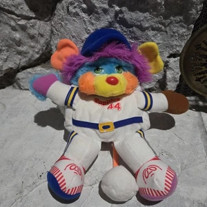 Vintage Popples Baseball Krug 1986 blau 10 Zoll Plüsch Nummer 44 - Bild 1 von 9