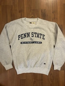 Vintage Penn State PSU Nittany Lions Russel Pro Cotton Crewneck Sweatshirt sz M - Picture 1 of 8