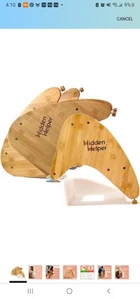 Hidden Helper Kids Step Stool – Wooden Step Stool for Toddlers, Two-Step... - Picture 1 of 12