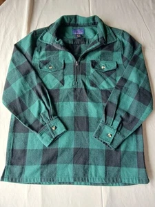 Little Hickory Shirt Company Childrens Kids Buffalo Plaid 1/4 Zip Flannel Top L - Picture 1 of 6