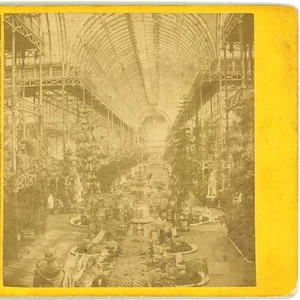 Interior Crystal Palace Sydenham Stereoview - Picture 1 of 3