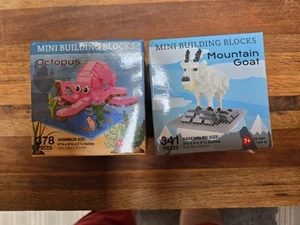 Mini Bausteine Set 2 Stück - Octopus 92216 & Bergziege 47374 - Bild 1 von 4