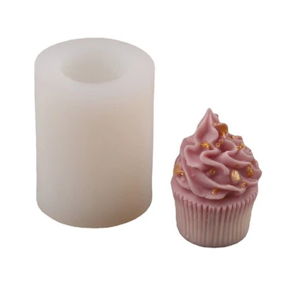 Ice Cream Shape Silicone Mold, 3D Ice Cream Cup Cake Molds DIY Chocolate Molds - Image 1 of 4