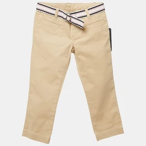 Ralph Lauren Kids Royal Khaki Beige Cotton Chino Slim Pants 3 Yrs - Picture 1 of 5