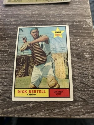 1961 Topps # 441 Dick Bertell Card Chicago Cubs VG-EX ROOKIE - Image 1 of 2