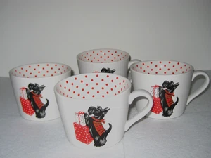 Set di 4 TAZZE PER CANI GRACE SCOTTIE 12 oz. Nuovo mai usato - Foto 1 di 3