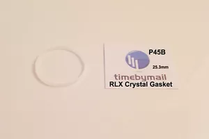 FOR ROLEX MID SIZE FITS 25.3MM REPLACEMENT WATCH CRYSTAL /GLASS GASKET SEAL P45B - Picture 1 of 1