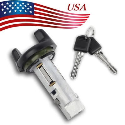 NEW GM Ignition Key Switch Lock Cylinder 2 GM Keys - Image 1 of 4