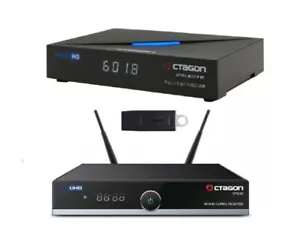 Decoder Octagon SF8008 4K Combo SFX6018 S2 (come Uclan Ustym) TivuSat o Pen - Foto 1 di 7