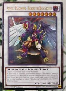 Assault Blackwing Raikiri the Rain Shower DOCS-EN047 Ultimate Rare 1st Ed NM - Picture 1 of 2