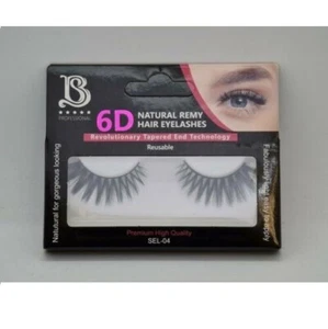Star Beauty Professional Natural Eyelashes 6D Full Volume Soft Reusable SEL04 - Bild 1 von 1