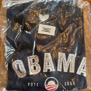 President Barack Obama 2008 Wahlkampfshirt Größe XL authentisch, NEU - Bild 1 von 2