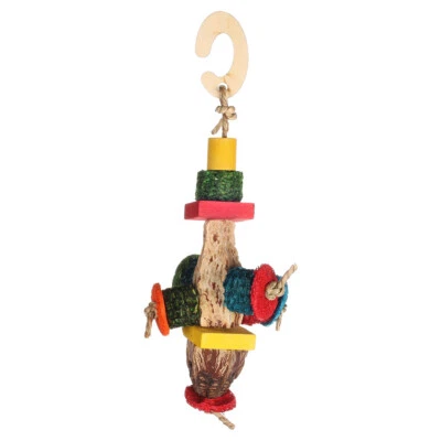 Flamingo Nager-Spielzeug Oda 20x10cm mit Perlen, ideal für gesunde Zähne