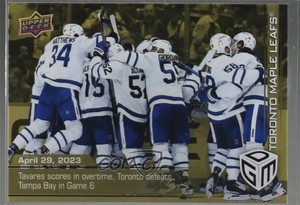 2022-23 Upper Deck Game Dated Moments Gold /100 #86