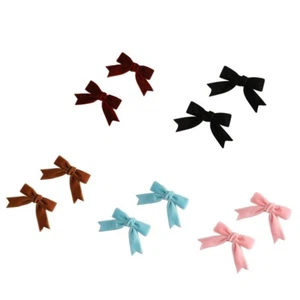 Hair Clips for Fresh Solid Color Bow Shaped Barrettes Hair Barrettes for - Picture 1 of 12