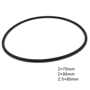 Rubber Drive Belts Round Type Thick 2mm 2.5mm Diameter 70/80/90mm For Pulleys - Picture 1 of 3