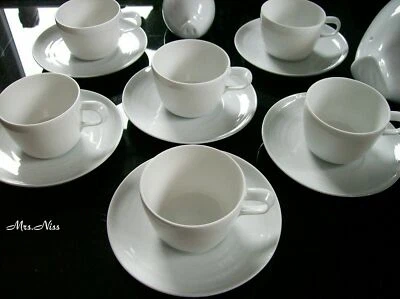 Rosenthal studio-line Papyrus Relief Weiss 6 Espressotassen 2-tlg. *1 A NEUWARE* - Bild 1 von 4