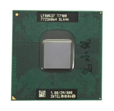 Intel Core 2 Duo T7100 1.8GHz SLA4A Dual-Core Socket 479 Laptop Processor CPU - Image 1 of 2