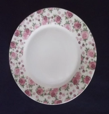 neuer  Adler Dessertteller Teller im   "  Rosendesign "  rosa - rot - Bild 1 von 2