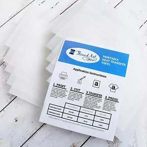 10 Sheets of Inkjet Printable Heat Transfer Vinyl Sets - Light & Dark Fabric - Picture 1 of 12