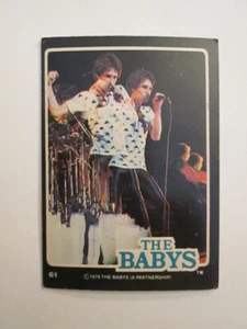 1979 Dunruss Bubble Gum Rock & Roll Trading Card # 61 The Babys John Waite - Bild 1 von 1