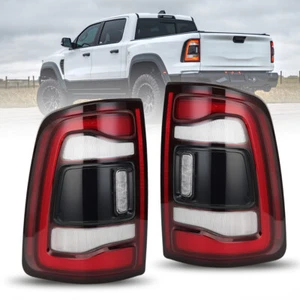 2PCS Black LED Tail Lights For 2019-2023 RAM 2500 3500 W/O Blind Spot Rear Lamp - Bild 1 von 12