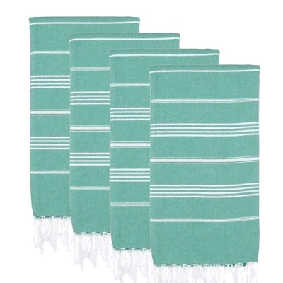 Conjunto de 4 toalhas de praia turcas (38" x 71") | 100% algodão toalha turca extra grande - Imagem 1 de 4