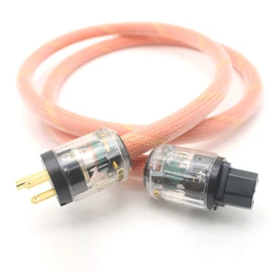 One Linn K800 5N OCC AC Power Cord Cable US Power Plug Cable(1M) - Picture 1 of 4