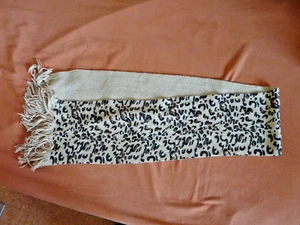 Tally Weijl Schal Damen 170 Leopardenmuster Gold Glitzerfäden Strickschal - Bild 1 von 3