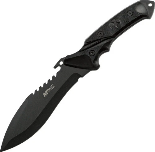 Mtech Tactical Hunting Defense Bowie Sawback Full Tang Fixed Blade Knife 2012