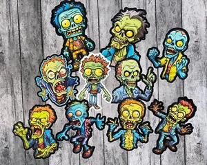 Colorful Cartoon Zombie Stickers Set Laptop Sticker WaterBottle Sticker - Picture 1 of 1