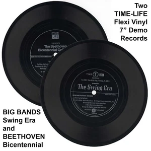2 TIME LIFE Flexi Vinyl Demo 33⅓ RPM Records SWING ERA + BEETHOVEN BICENTENNIAL - Picture 1 of 3
