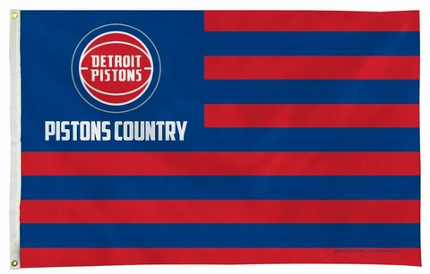 Detroit Pistons Flag Banner 3x5 Country Design Premium Outdoor House Basketball Cover