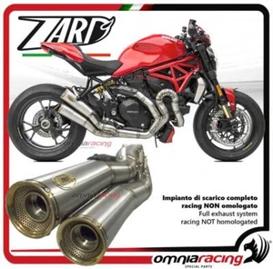 Zard full exhaust system steel racing for Ducati Monster 1200 R 2014>2016 - Picture 1 of 5
