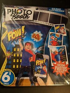 Giant Photo Backdrop Photo Booth By Art skills Super Hero Theme