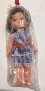 Vintage Doll Cheer Laundry Detergent Promotional Ad Brunette Blue NOS In Package - Picture 1 of 7