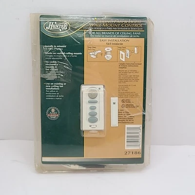 Hunter 27186 Ceiling Fan Light Wall-Mount Control Dimmer All Fan  - Image 1 of 4