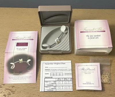 Ultra Ejercitador Facial Flex De Colección con Instrucciones Estuche Bandas Caja Abierta Foto 1 de 4