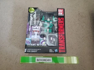 Transformers TITANS RETURN Leader Class Sixshot + Revolver Headmaster Neu - Bild 1 von 2