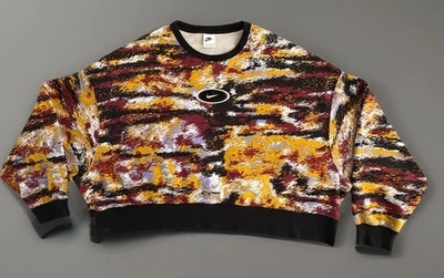 Nike Mujer Grande Gran Tamaño Ropa Deportiva Gel Crop Revival Polar Crew Sudadera Foto 1 de 4