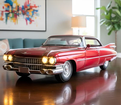 Coche diecast Cadillac Eldorado Biarritz 1:32 modelo retro vintage con sonido ligero Foto 1 de 4