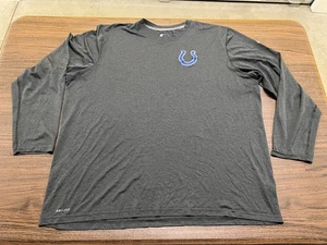 Indianapolis Colts Men’s Gray NFL Football Long-Sleeve Shirt - Nike - 3XL - Picture 1 of 4