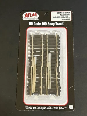 Atlas HO Scale 100 Snap Track #846 Assorted Straights New in Box Combine Ship - Image 1 of 3