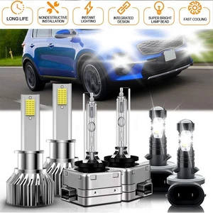 Combo de bombilla de faro LED HID + luz antiniebla blanca 10000lm para Kia Sorento 2013-2013 - Imagen 1 de 12