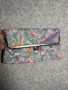 Vintage Vanderbilt Collection Travel Purse Mirror Makeup Jewelry Bag Floral - Picture 1 of 11