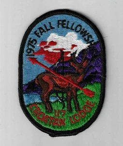 Croatan Lodge 117 1975 FallFellowship Patch BLK Bdr East Carolina NC - Picture 1 of 1