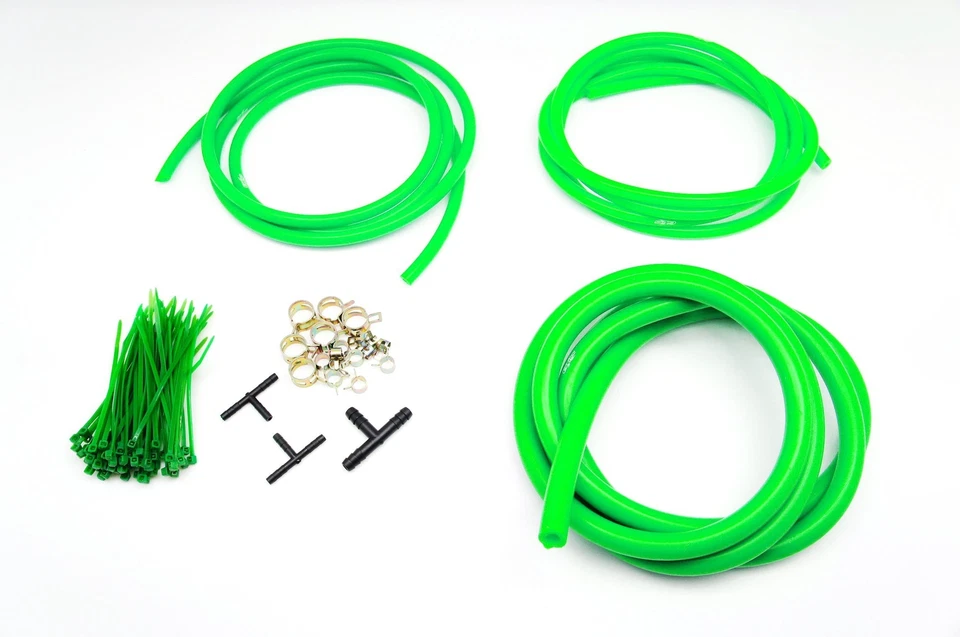 Autobahn88 Engine ROOM Silicone Vacuum Hose Dress Up Kit GREEN Fit Honda - Image 1 of 4
