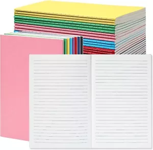 A5 Lined Notebooks 8.3X5.5 Inches 60 Pages College Ruled Bulk 24 Pack - Picture 1 of 7