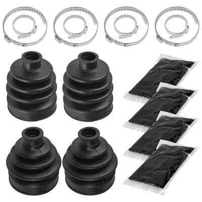 2 Front Axle Inner Outer CV Boot Kit for Kawasaki Mule 3010 KAF620 1993 01-08 - Image 1 of 4