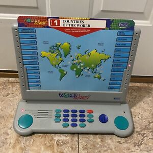 Vintage VTech World Wizard! Audio & Buttons WORKING! 9 Double Sided Slides!